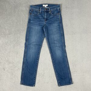 Madewell Jeans Women's 24 26x26 Stovepipe High Rise Straight Leg Stretch Denim